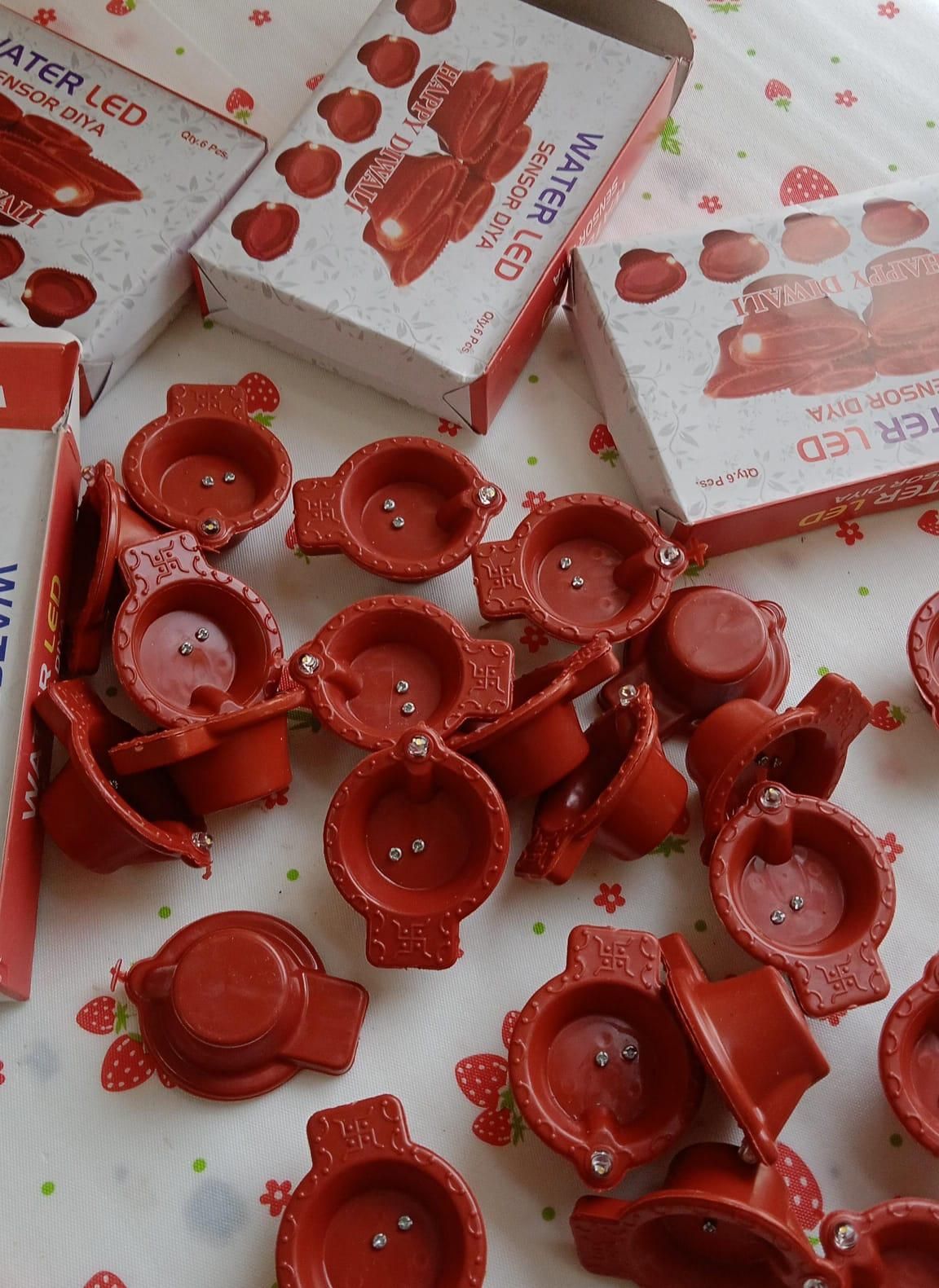 LED Light Water Sensor Diyas Plastic with, Ambient Lights, (Pack of 6/12/18/24)